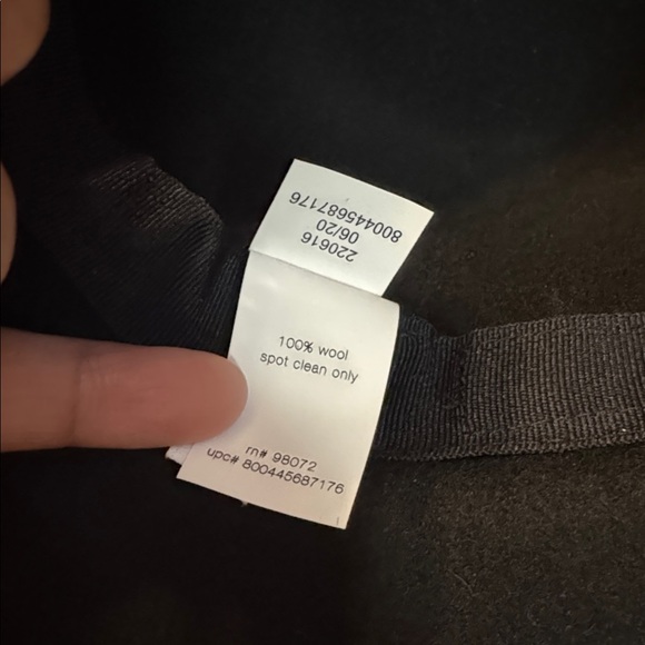 Elizabeth and James Black Wool Hat with Bow One Size - Picture 4 of 4